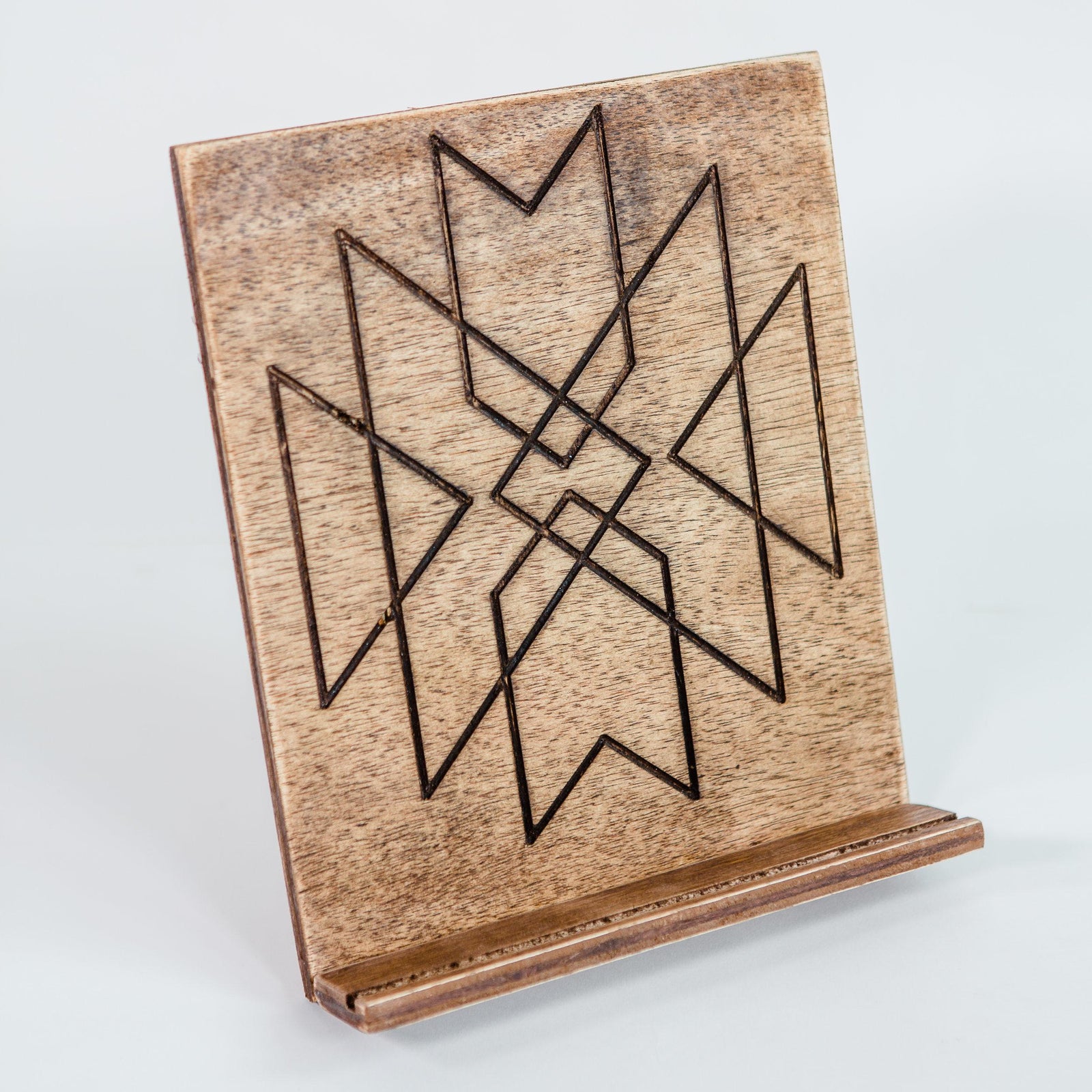 engraved aztec boho tablet stand grace graffiti