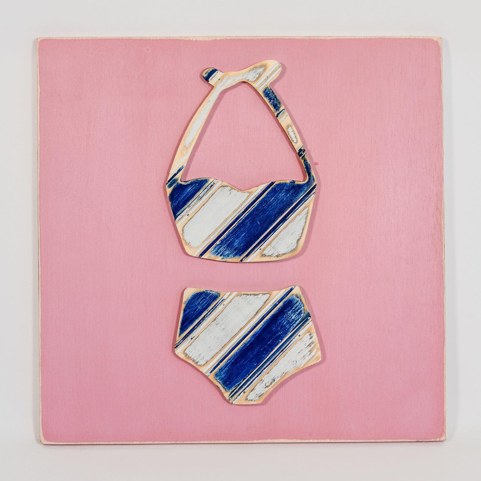 swimsuit wall art wooden grace graffiti