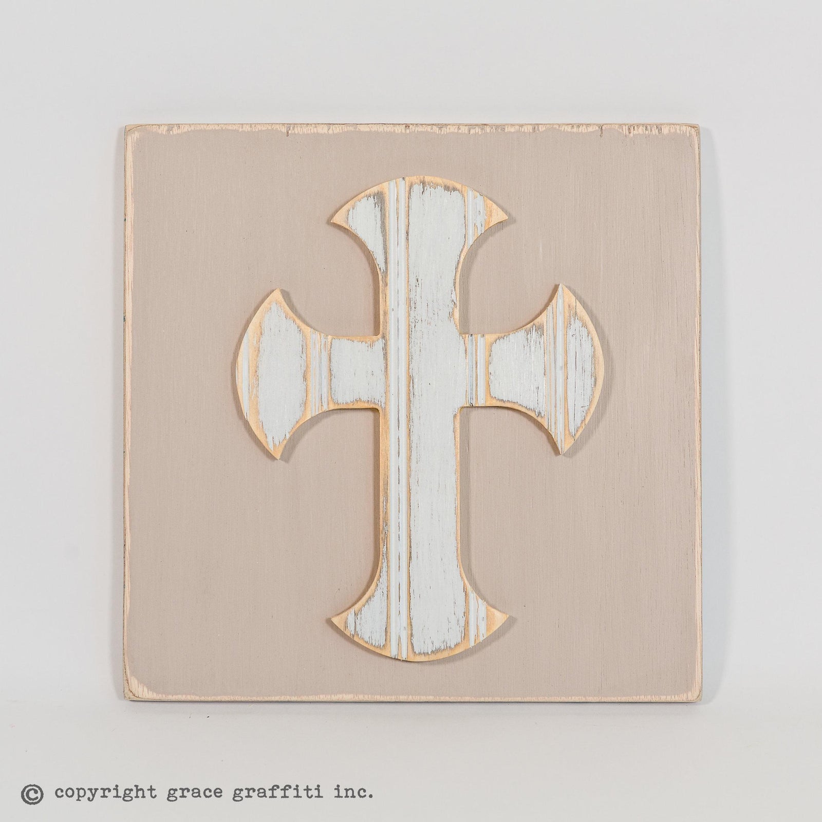 cross wall art  Grace Graffiti