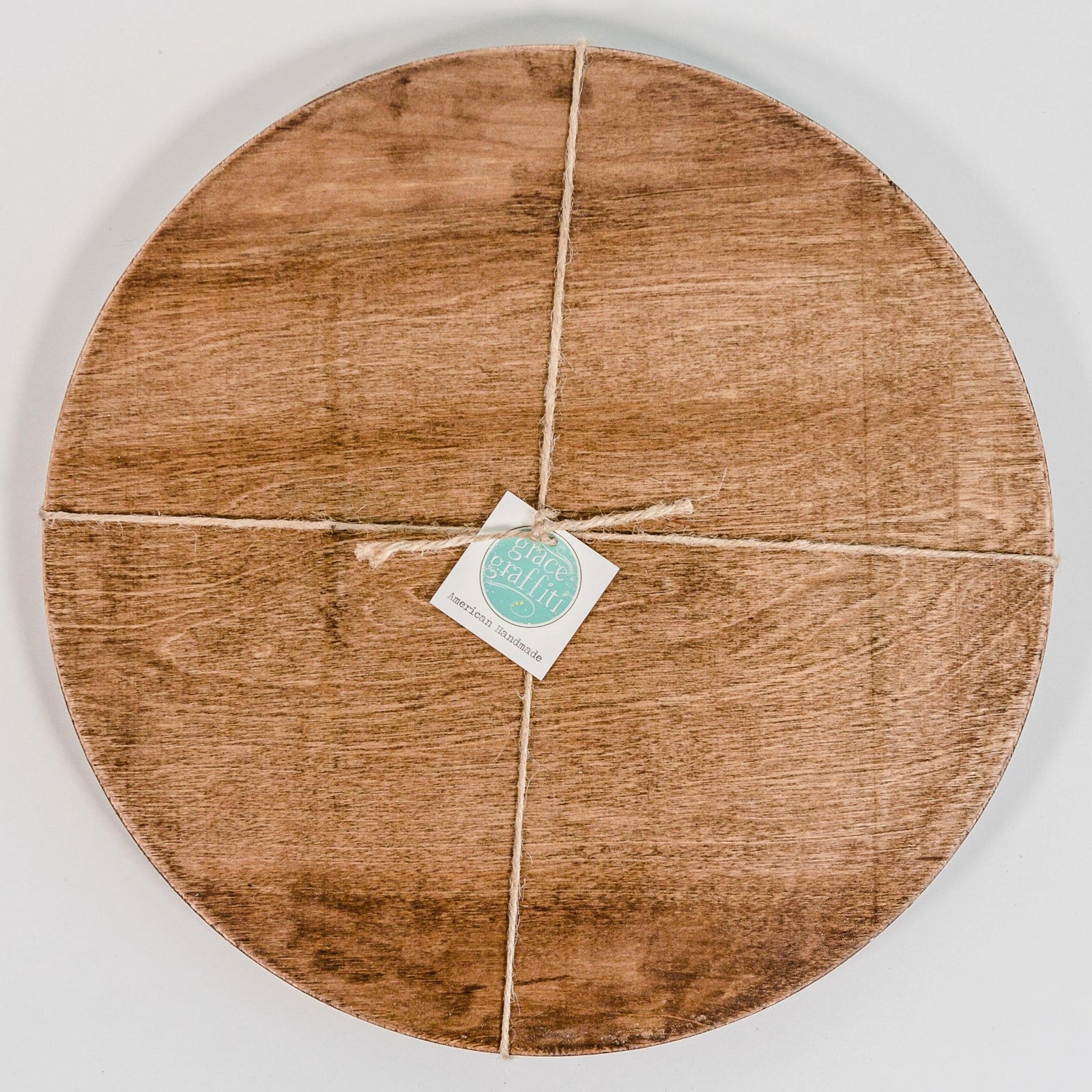 round wooden placemats grace graffiti