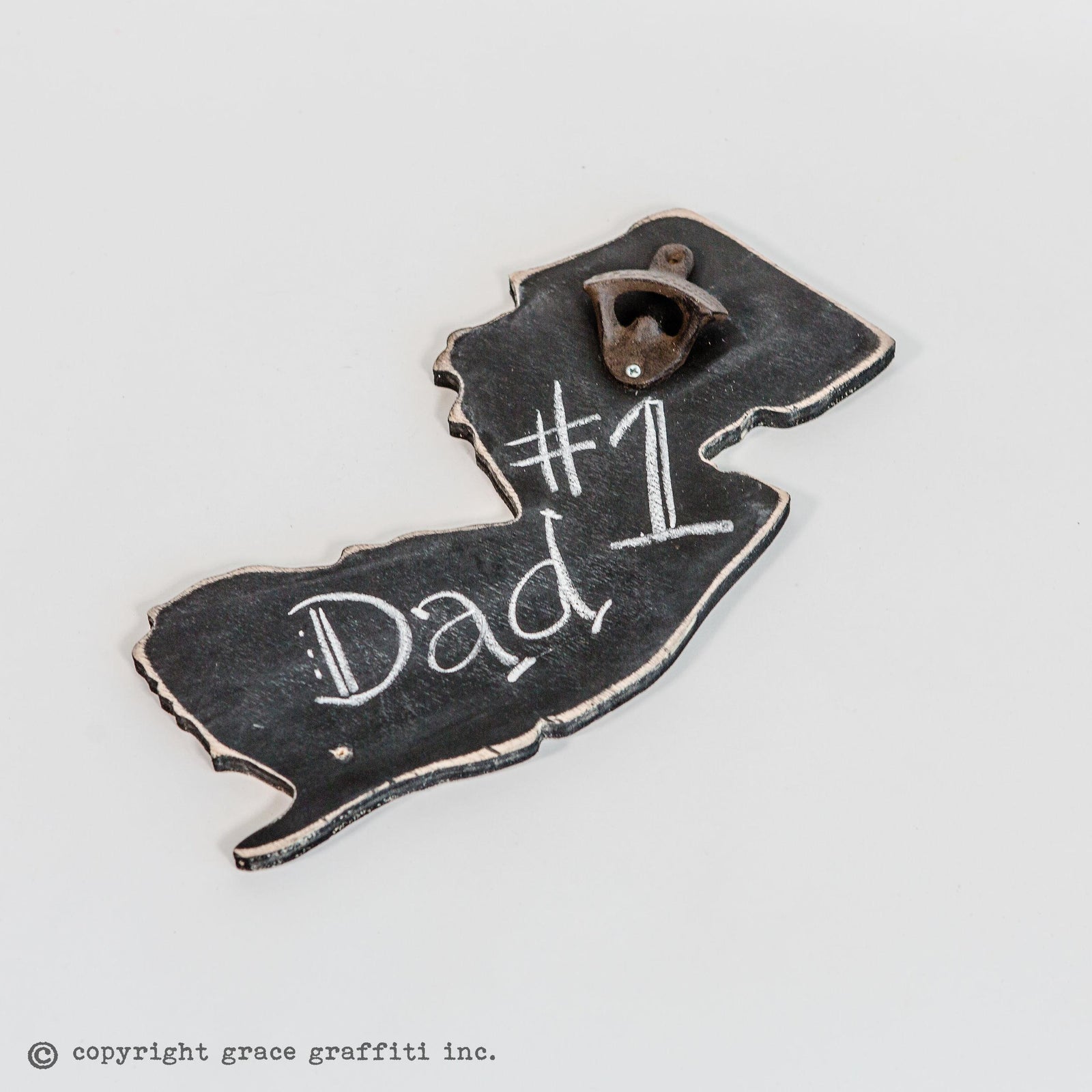 state bottle opener wooden grace graffiti