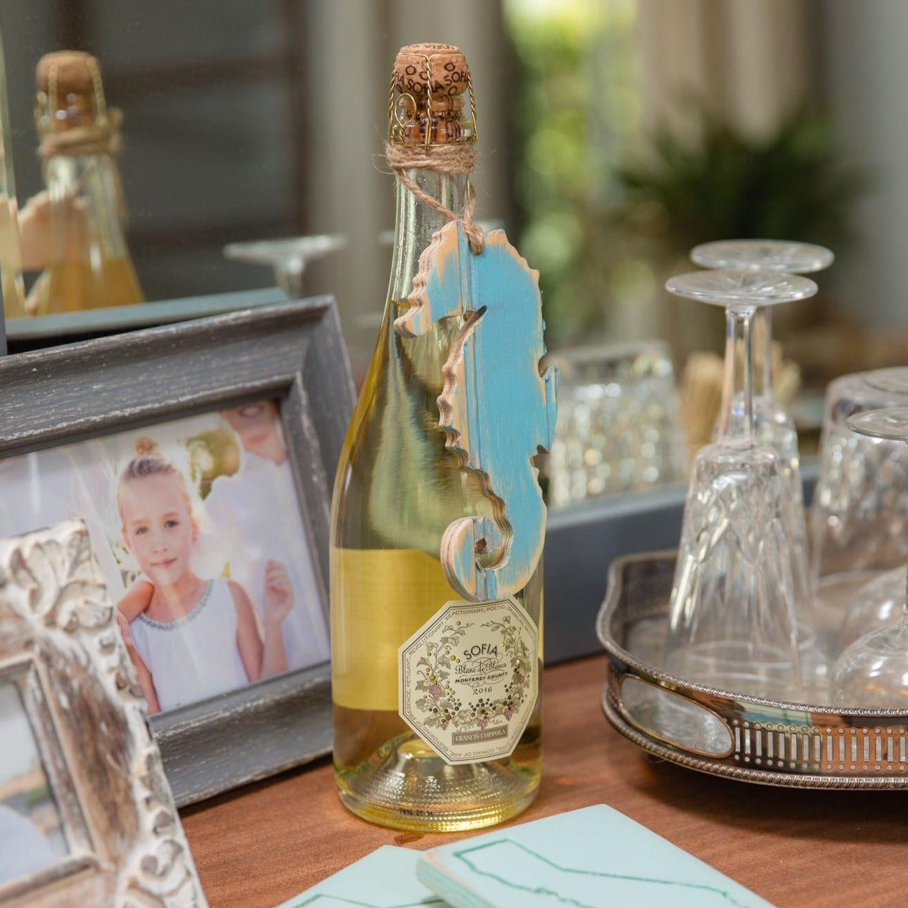 wooden seahorse hanger grace graffiti