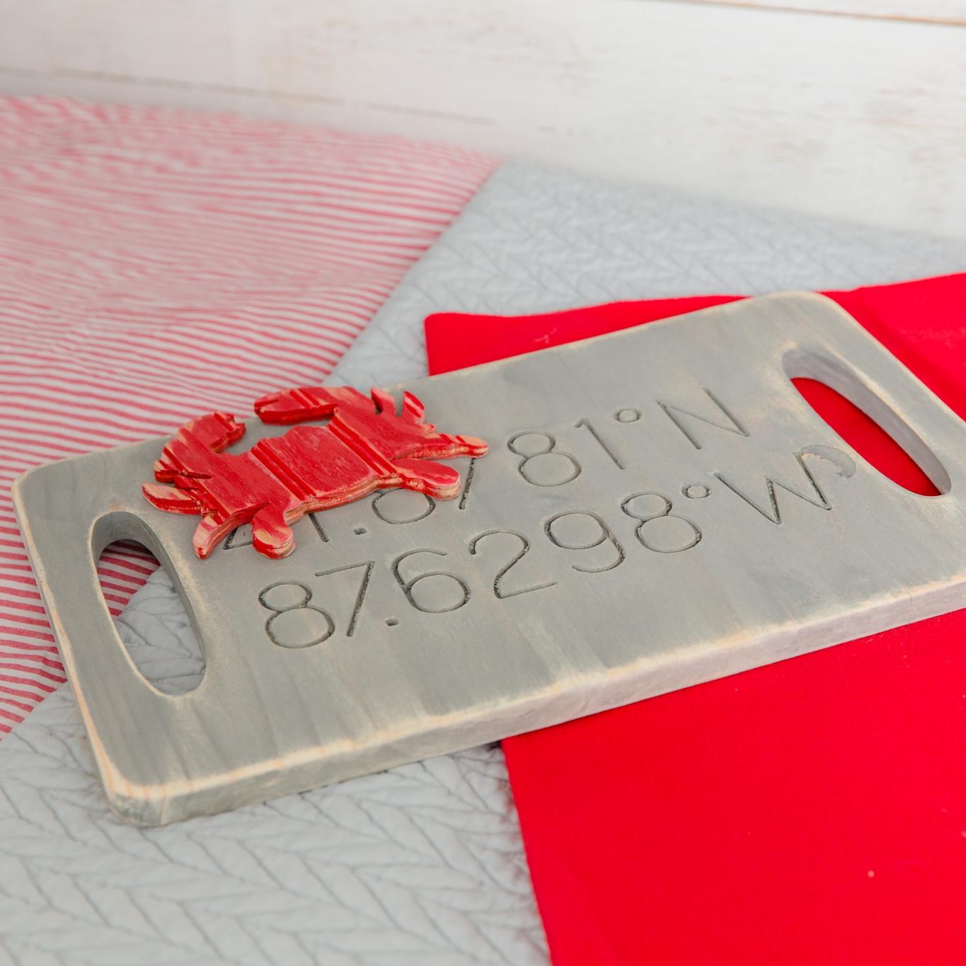 engraved open handled tray  Grace Graffiti