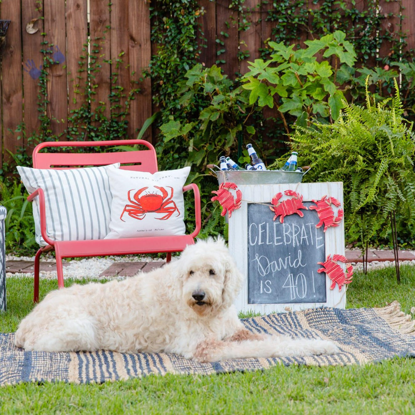 wooden crab garland  Grace Graffiti