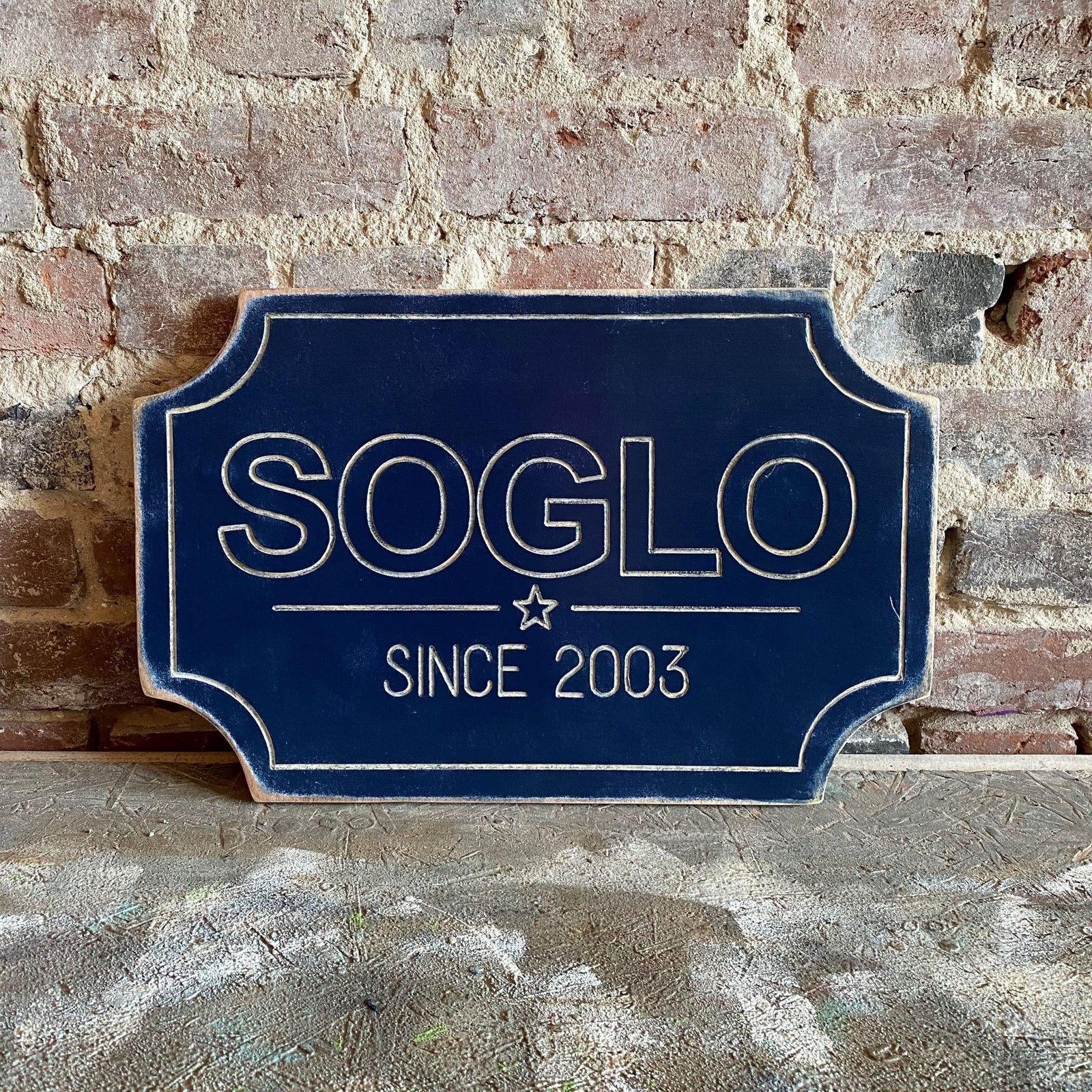 SoGlo Wooden Sign Brunswick GA  Grace Graffiti