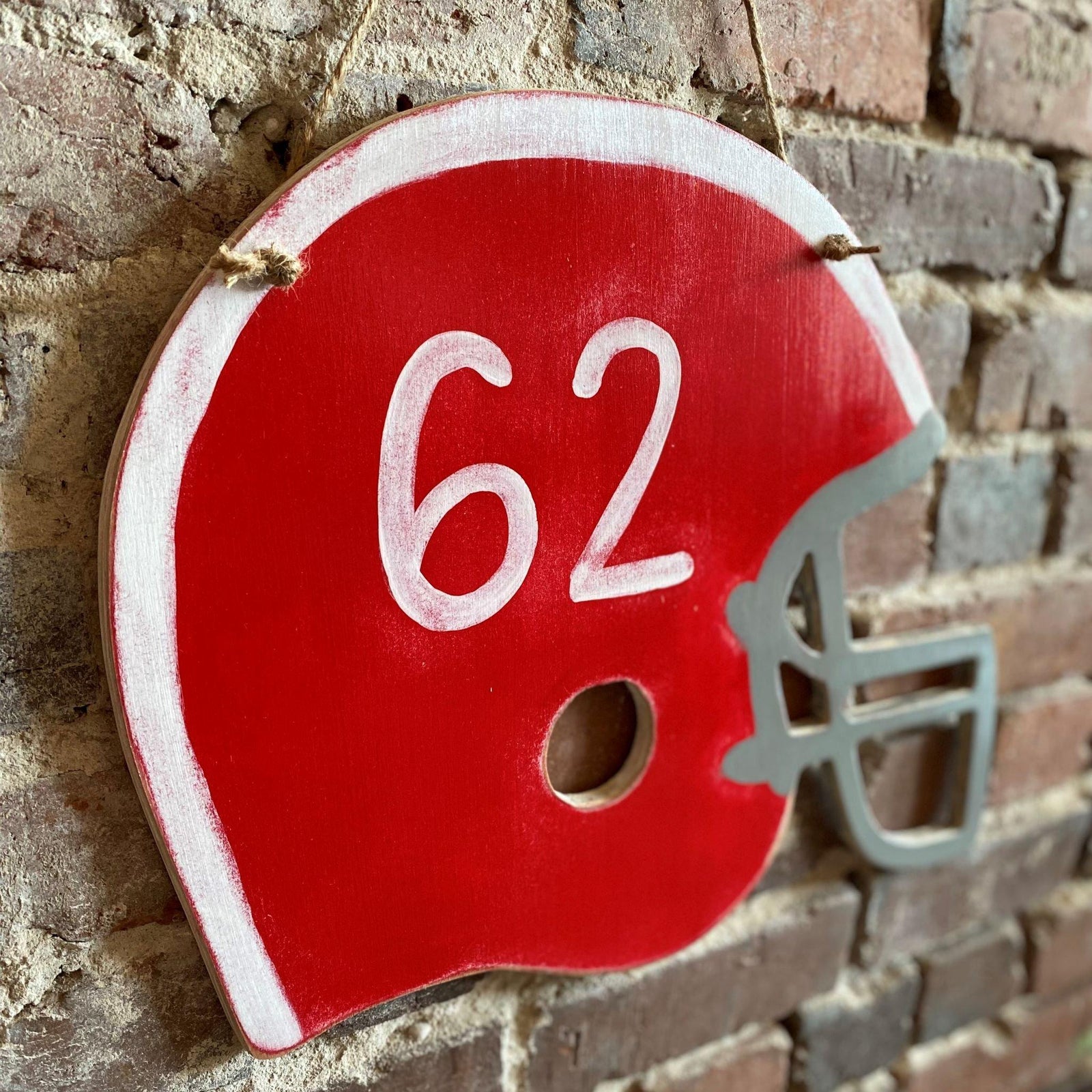 football helmet door hanger  Grace Graffiti