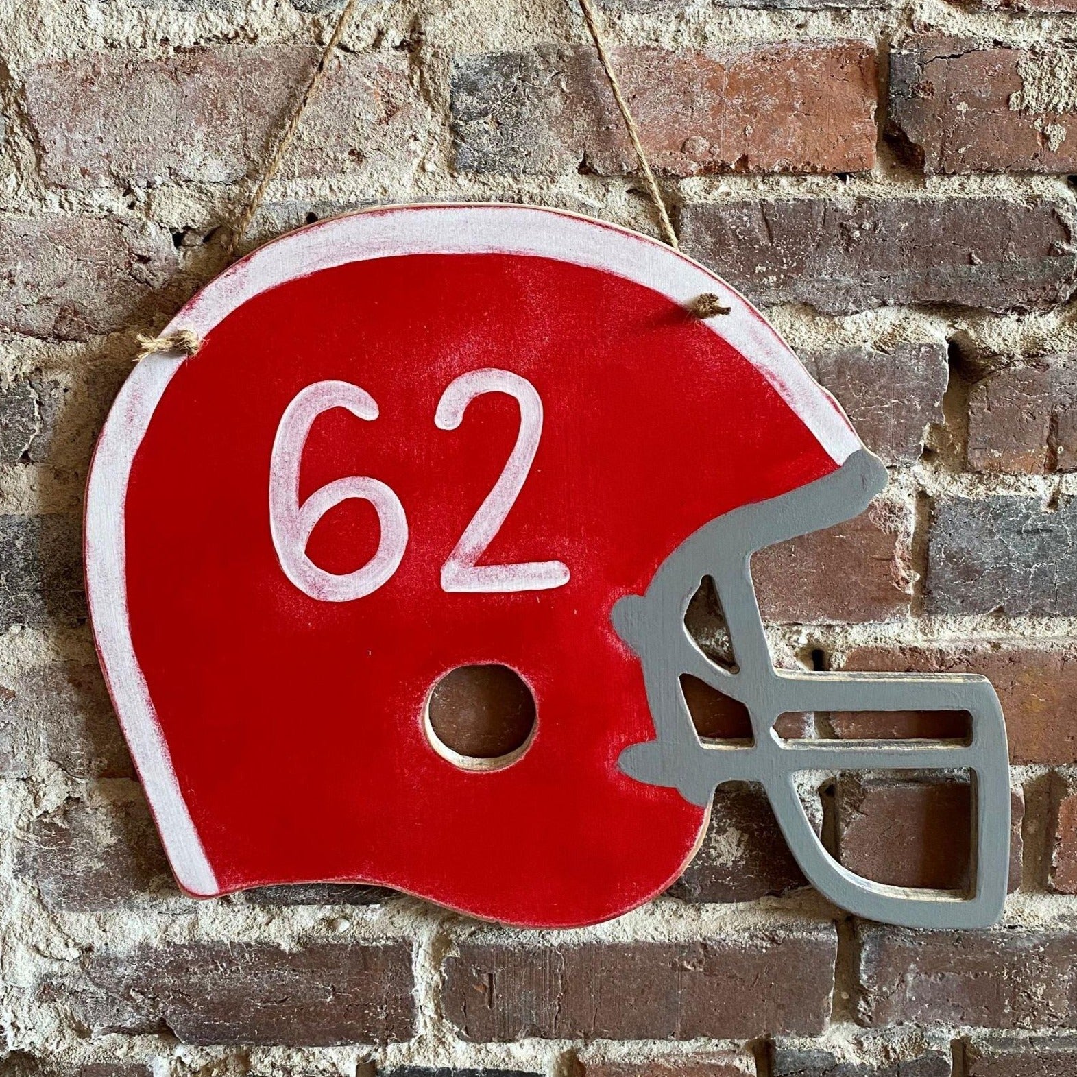 football helmet door hanger  Grace Graffiti