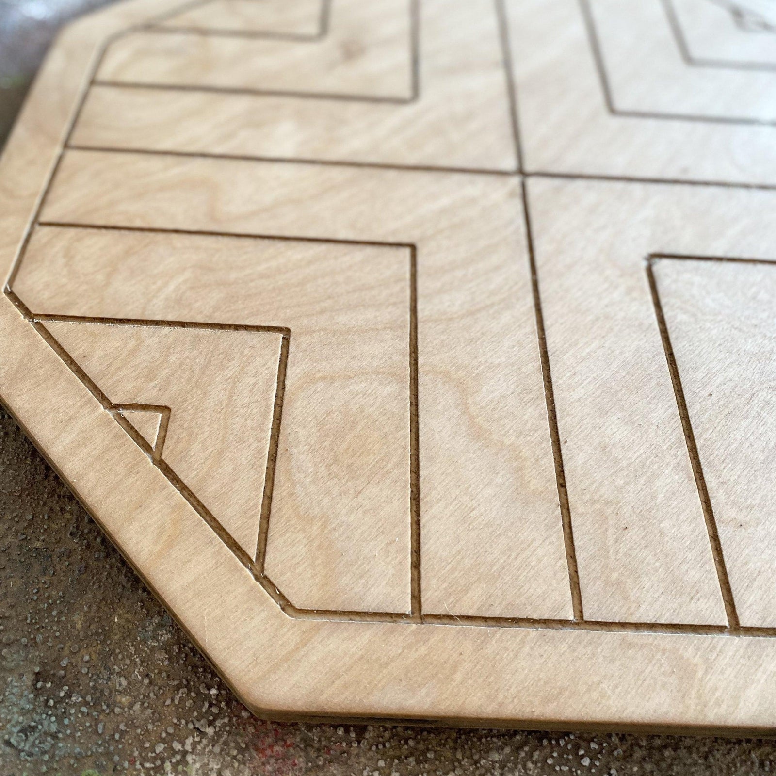 Wooden Engraved Lazy Susan grace graffiti