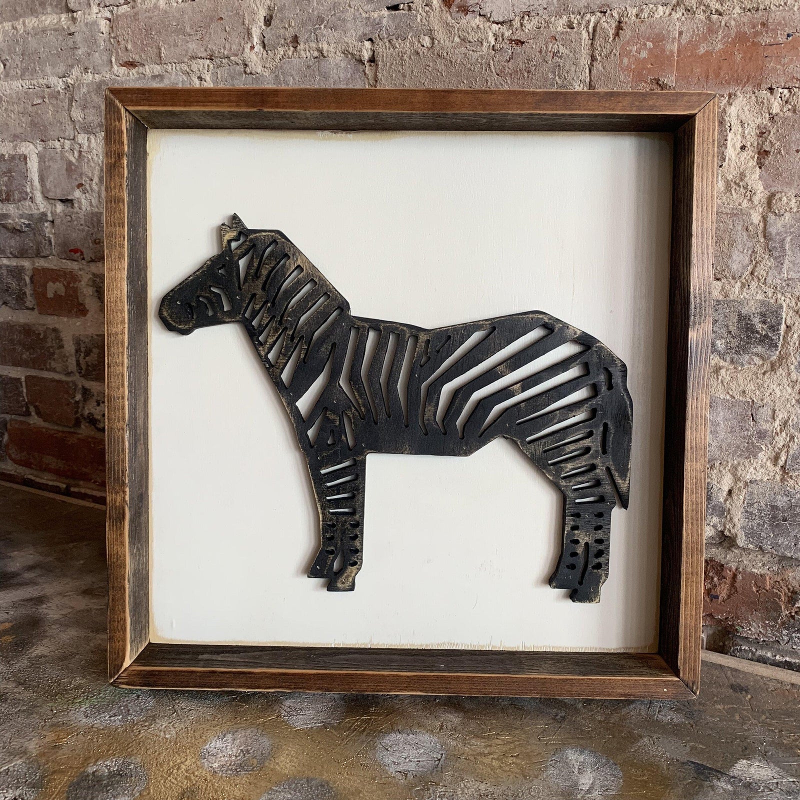 geometric zebra wall art  grace graffiti