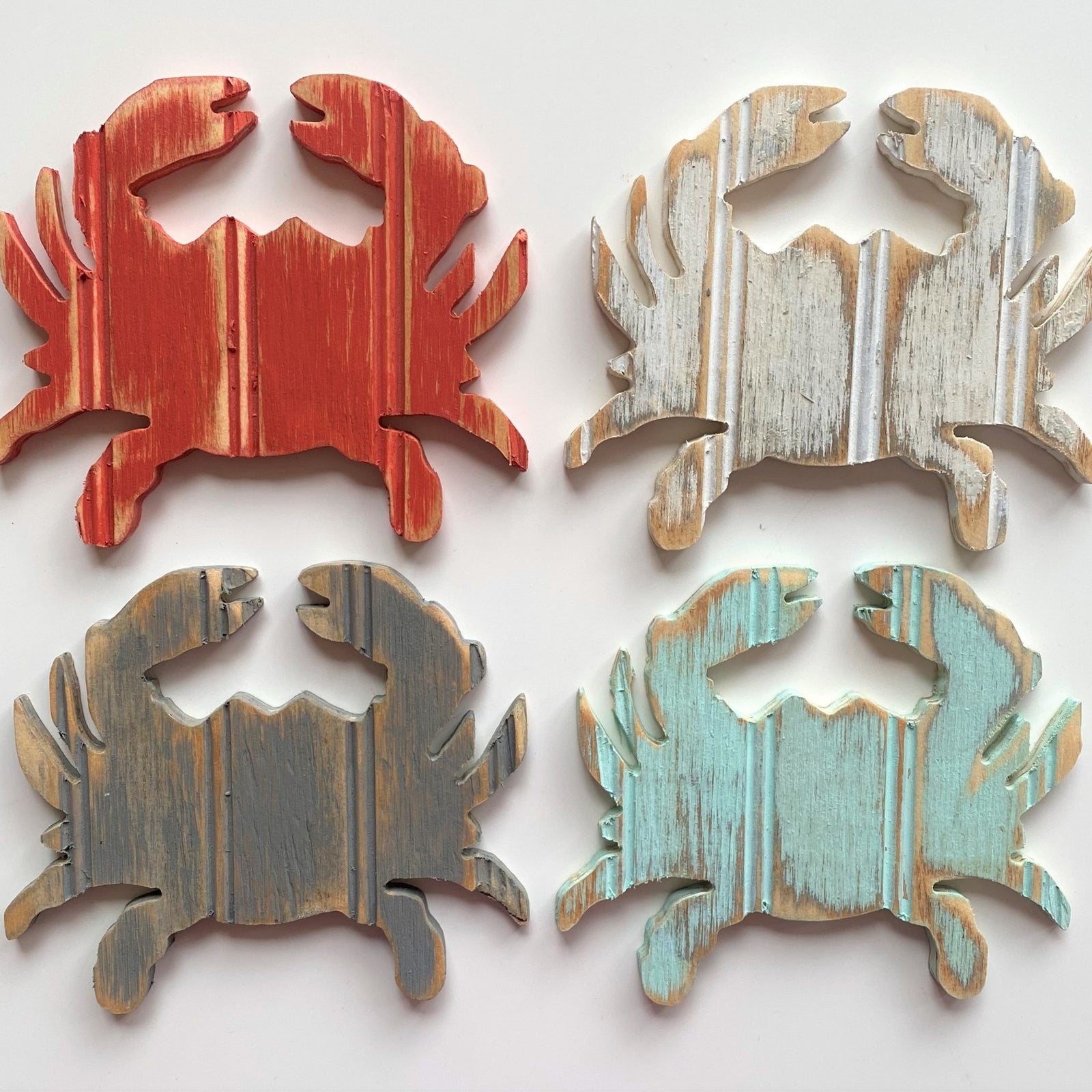 crab coasters wooden  Grace Graffiti