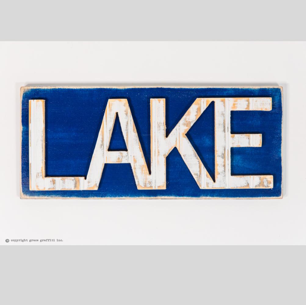 lake house sign  grace graffiti